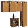 Bathroom Cabinet Set 5 pcs Smoked Oak 43 x 16 x 62.5 cm