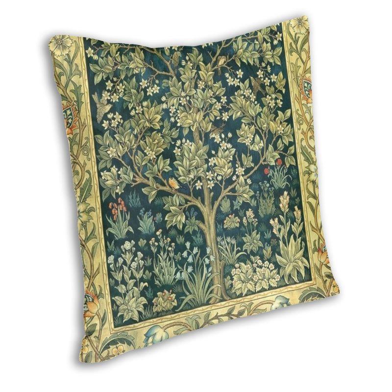 Tree Of Life By William Morris Cushion Cover Two Side 3D Print Snakeshead Textile Throw Pillow Case for Living Room Pillowcase