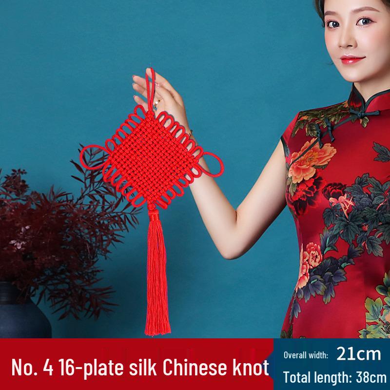 Large Chinese Knot Fu Character Pendant - New Year & Housewarming Wall Decoration