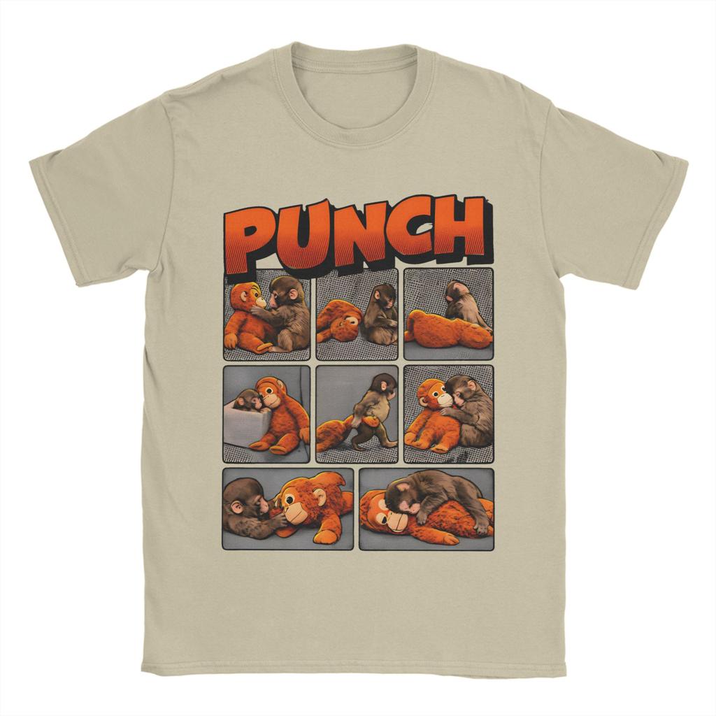 Unisex Punch Monkey Cute T Shirt Cotton Tops Funny Short Sleeve O Neck Tee Shirt Summer TShirt