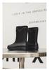 Men's Fashionable Waterproof Mid-Calf Non-Slip Rubber Boots - Warm Outdoor Short Boots