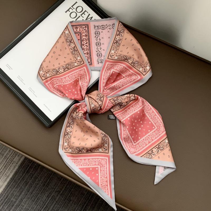 Silk Scarf, Long Strip, Versatile Shirt, Neck Protection, Scarf, Silk Scarf, Multi-purpose Headscarf, Headband, Hair Tie, Decorative Waist Belt.