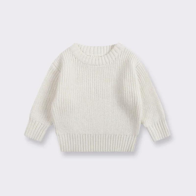 0-7T Bambino Bambina Neonato Maglione Neonato Pullover Lavorato a Maglia Top Casual Base Abbigliamento in Maglia