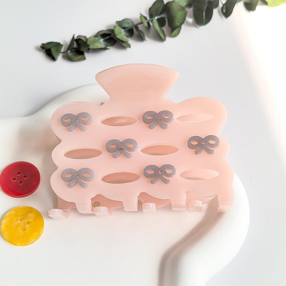 1pc Hollow Butterfly Knot Hair Grab High Grade Acetic Acid Shark Clip New Cute Disc Hair Grab