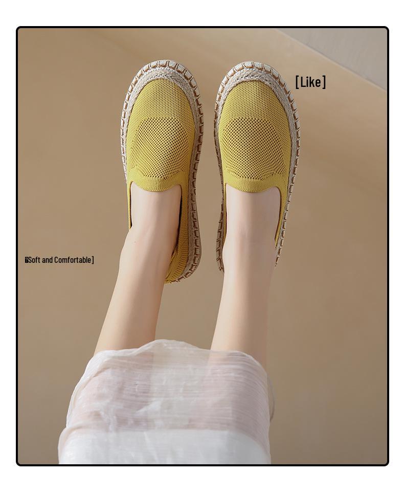 Women's Summer Slip-On Canvas Shoes - Breathable, Versatile, and Comfortable Flats