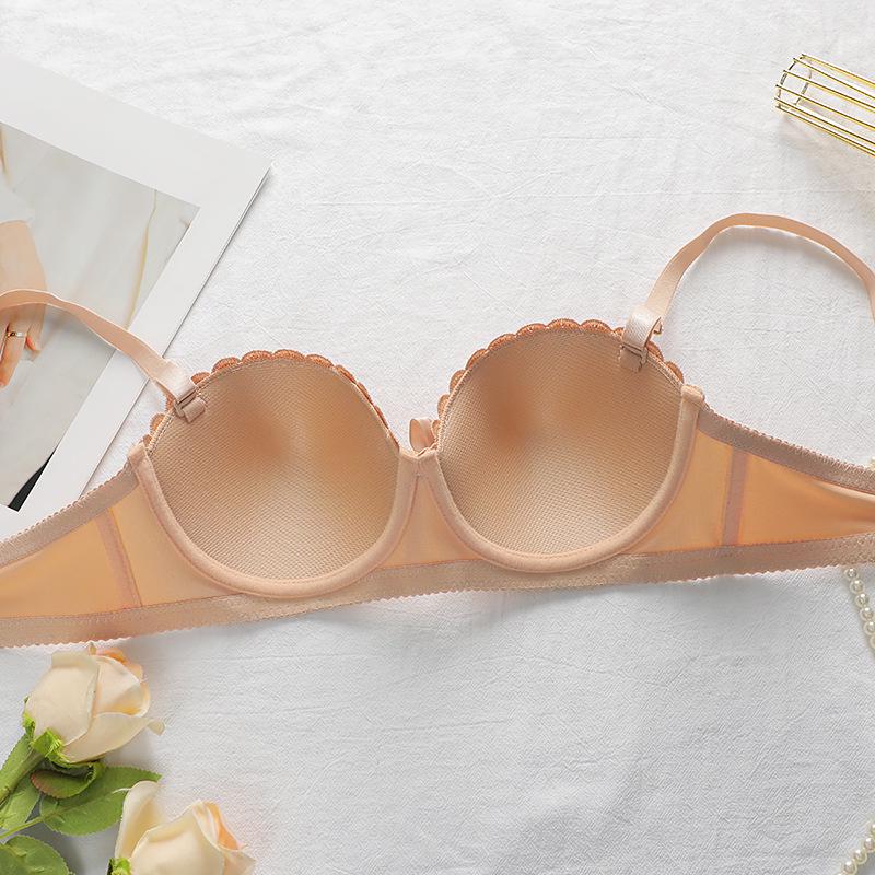 Butterfly Embroidered Underwire Bra and Panty Set - Non-Slip, Fashionable & Sexy