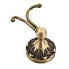 652F Elegant Embossed Brass Wall Hook Decorative for Coat Hat Entryway Bathroom