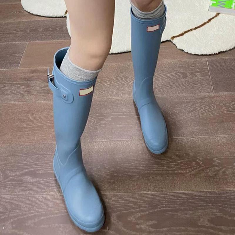 High tube rain boots for women 2026 new outdoor waterproof boots long tube rain boots
