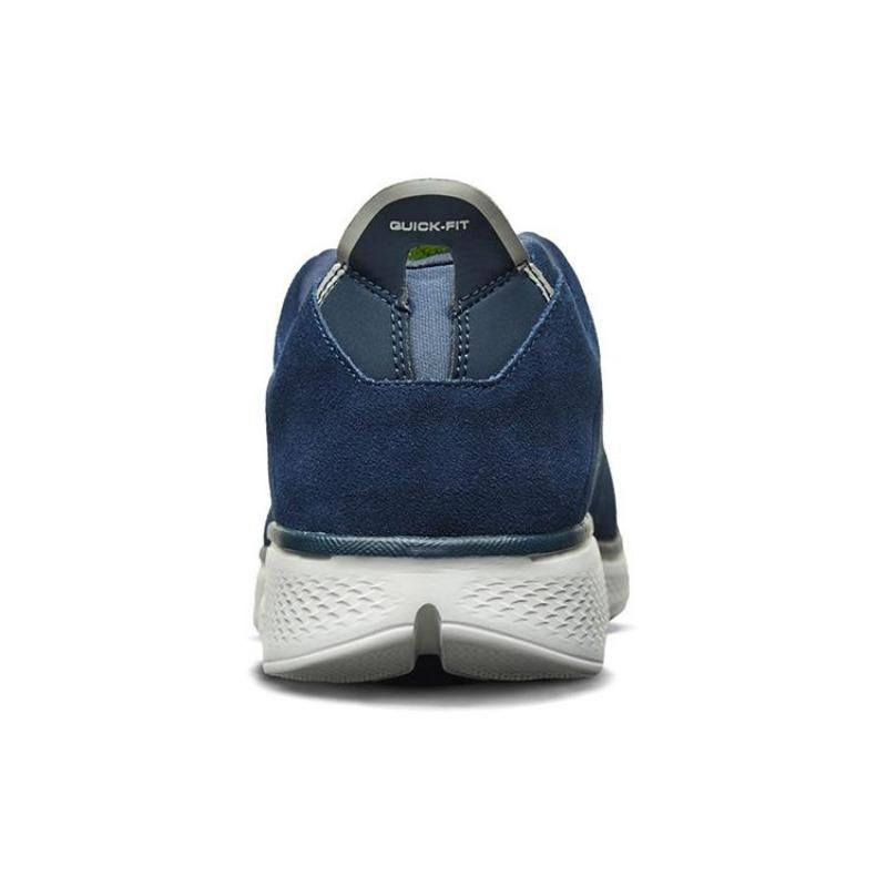 Skechers Go Walk 4 Men Round Toe Lace Up Mid Top Casual Shoes Blue Gray 54165-NVGY