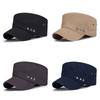 Casual Five-Pointed Flat Cap Cotton Wide Brim Baseball Cap Breathable Adjustable Men Sun Hat