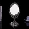 Vintage Metal Double Sided Makeup Mirror HD Beauty Mirror Dressing Table Desktop Decoration Exquisite Embossed Carving Glass Art