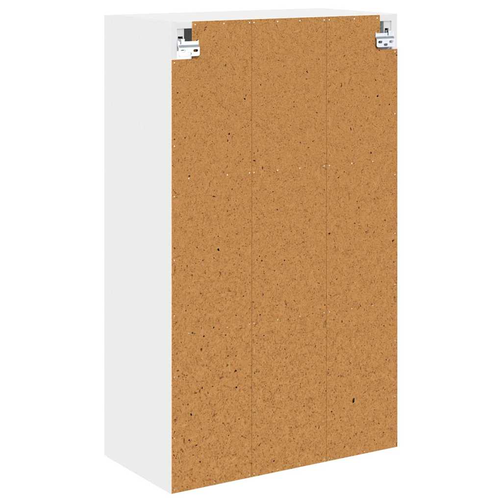 Wall Mounted Cabinet with Storage White 60 X 31 X 100 Cm Engineered Wood