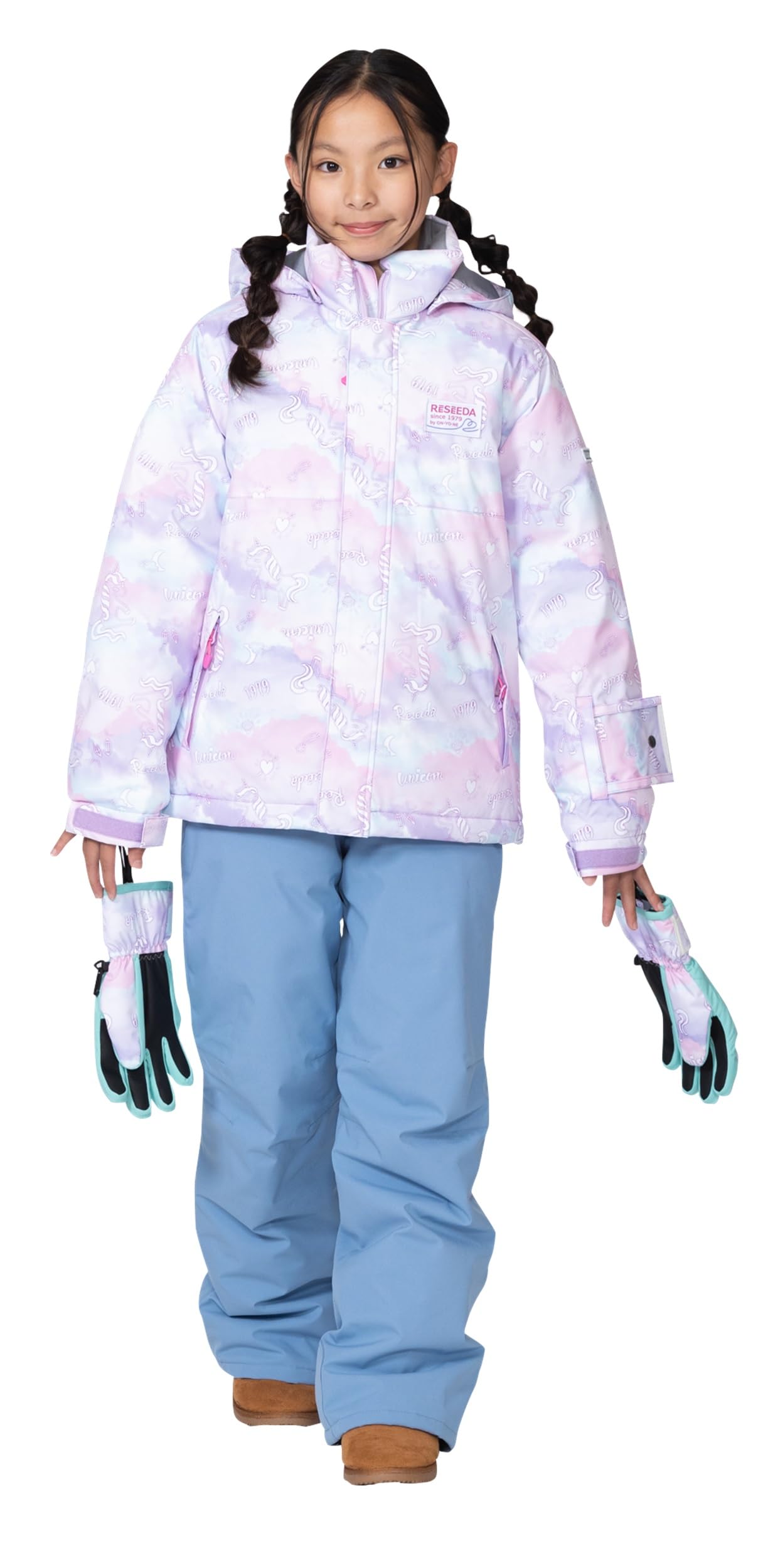 

[Onyon] Лыжный костюм RES67003 Детский слитный костюм LIL x B.GRY 140