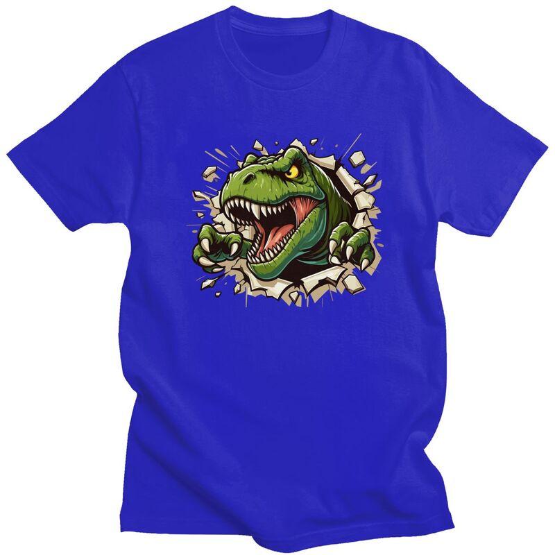 Custom Wild Trex Dinosaur Roars T Shirt Men Pure Cotton Tshirt Tees Fashion Tshirts