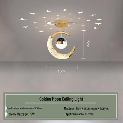 NuFeng LED Starry Moon Ceiling Light