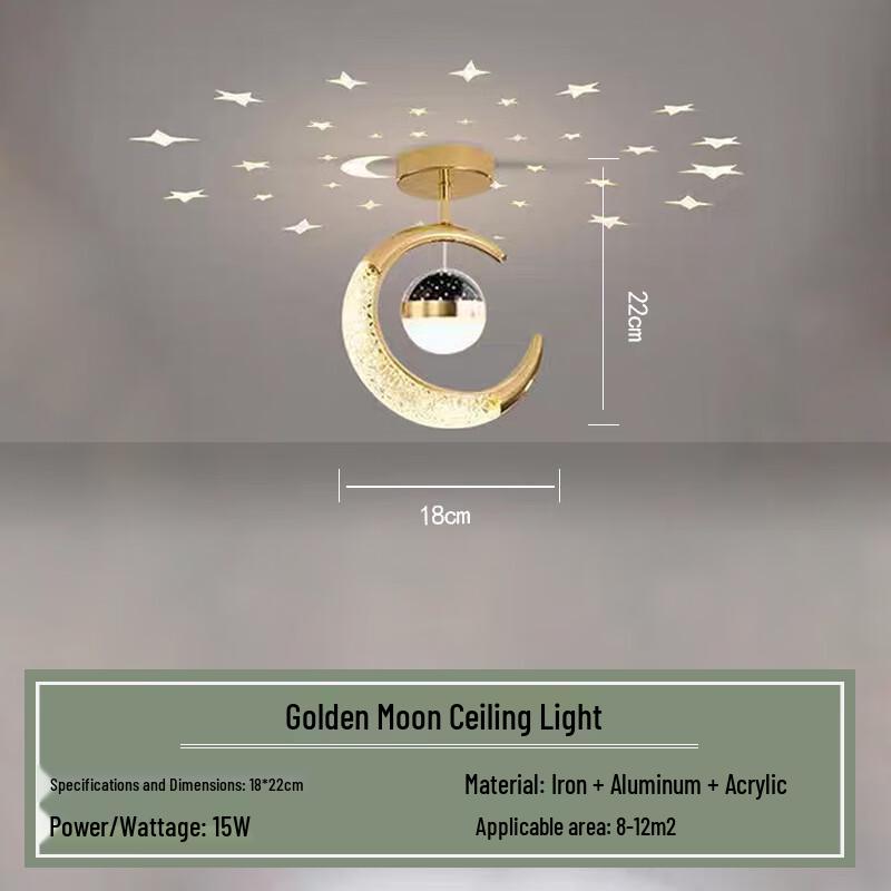 

NuFeng LED Starry Moon Ceiling Light