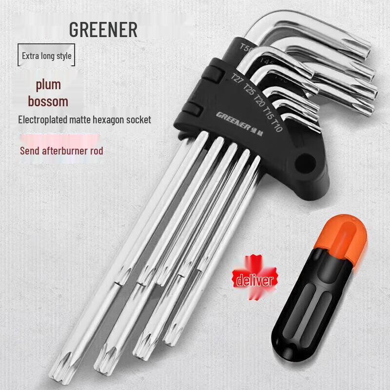 Greener 9-Piece Hex & Torx Wrench Set