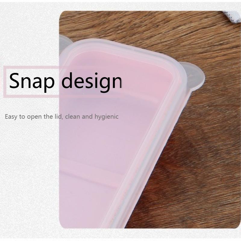 1Pc Portable Tableware Box Transparent Cover Cutlery Case Travel Outdoor School Home Stowage Reusable Practical Cutlery