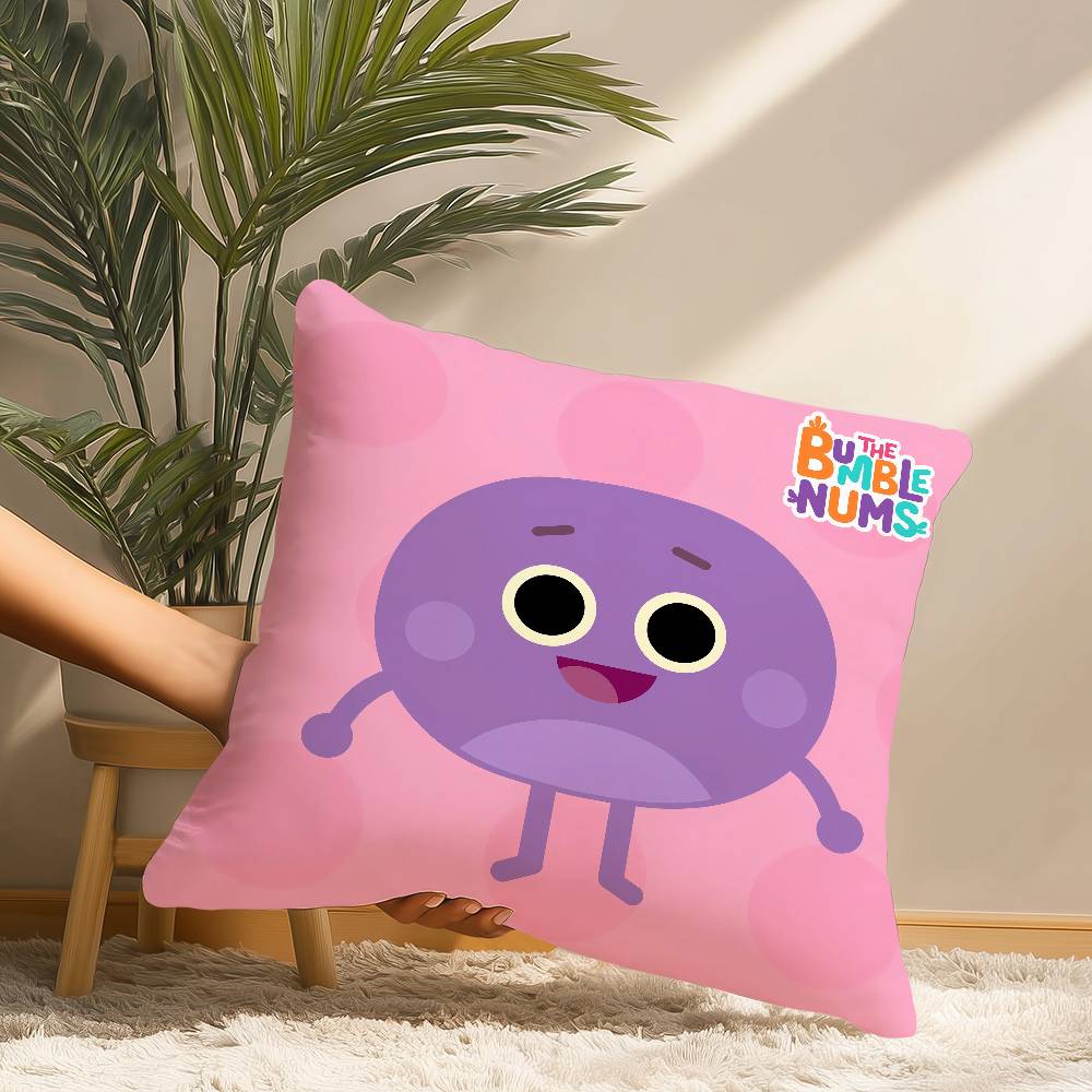 Bumble Nums Bescheidener Kissenbezug Kurzer Plüschdruck Kissenbezug Quadratische Wurfkissenbezüge Sofa Heimdekor