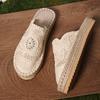 Fashion Weave Mesh Women Platform Slippers Designer New Mules Shoes 2025 Summer Fashion Slingback Sandals Casual Walking Sandalias Mujer