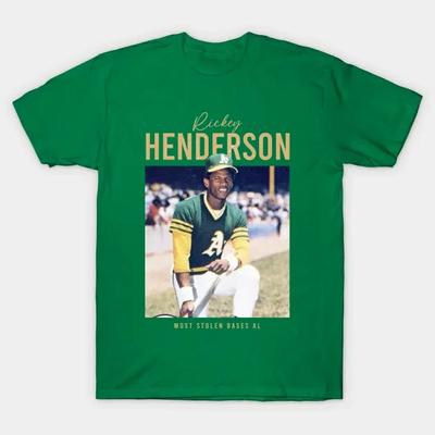NEW Rickey Henderson - Rickey Henderson Shirt Green All Size S-  AC2603