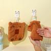 Super Absorbent Cute Capybara Hand Towel Household Microfiber Kitchen Towel High-Efficiency Tableware Cleaning Towel Kitchentool