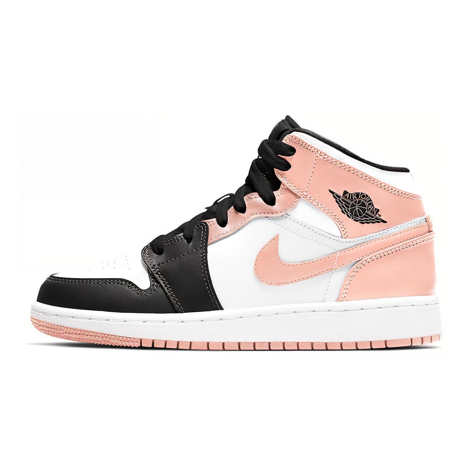 

New Jordan 1 Mid GS Crimson Tint 554725-133 36