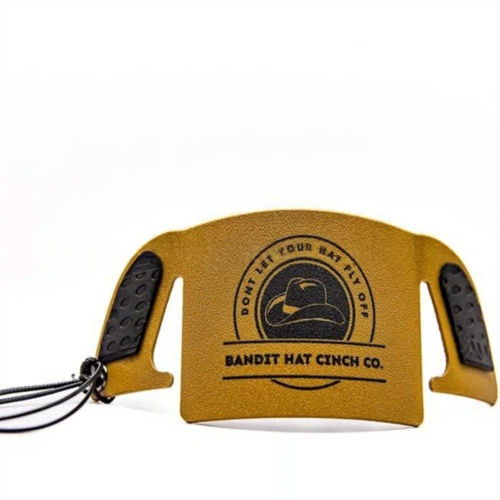 

Detachable Hat Strap Solid Color Leather Hat Strap Clip Fashion Hat Rope Keychain Outdoor коричневий