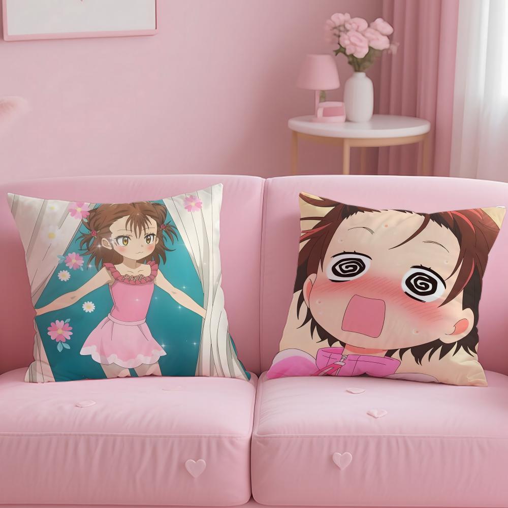 popular anime Medalist Cushion Cover Soft EasyWash Pillow Case Versatile for Couch Bed Travel and Office