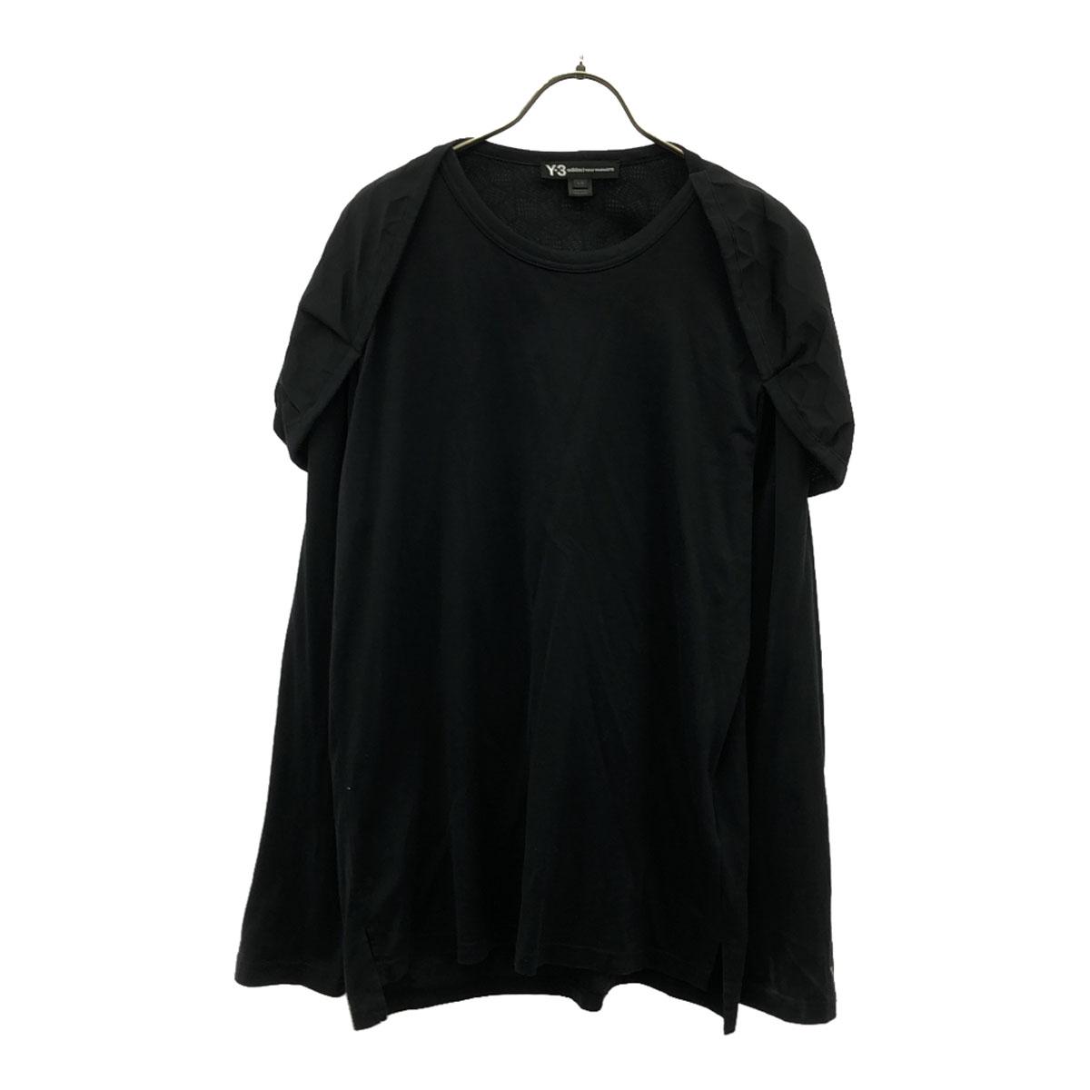 

Y-3 adidas YOHJI YAMAMOTO Long sleeve Shawl Design Cut L black Women Used