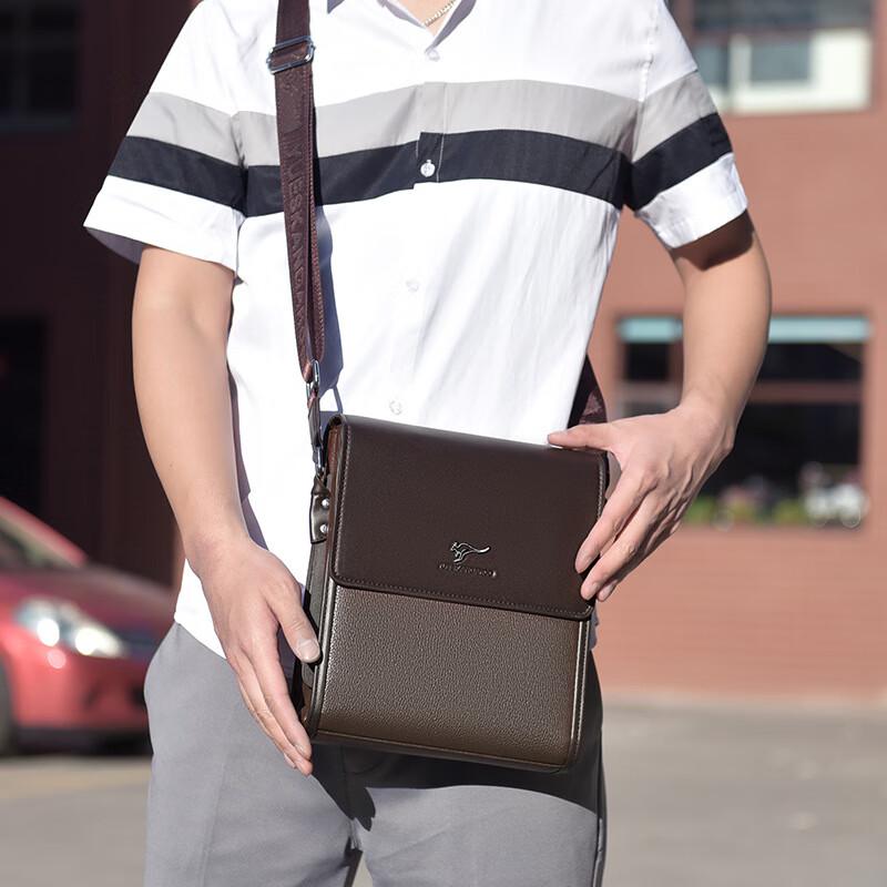 

YUESKANGAROO Men s Business Shoulder Crossbody Bag
