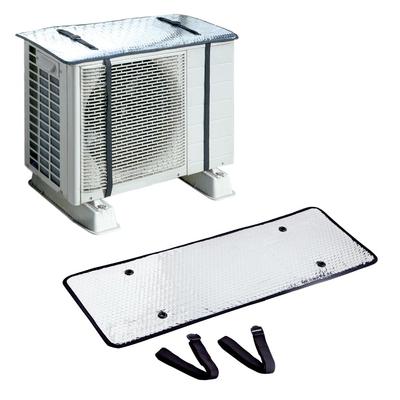 Aimedia Klimaanlage Außengerät Außengerät Hitzeschild Sonnenschutz Aluminium direkte Hitze Schneeenergie Strom UV Klimaanlage Außengerät Wärme