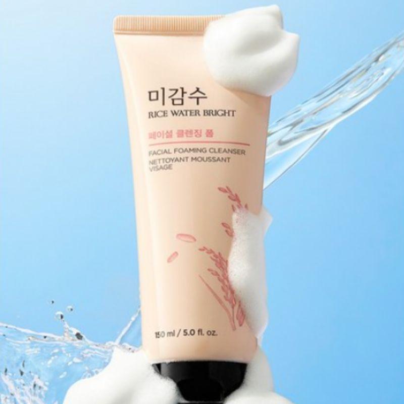 The Face Shop Rice Water Bright Facial Cleansing Foam 150ml (3-Pack)
