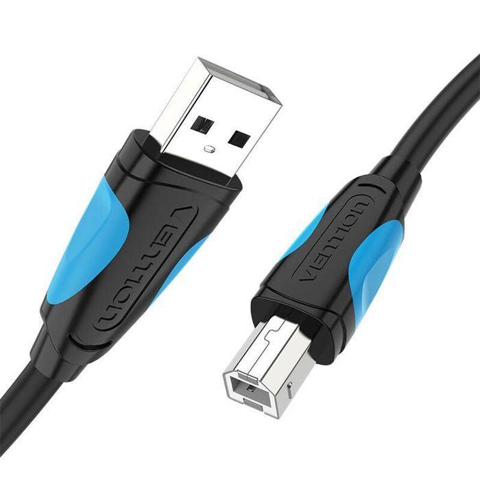 Câble USB 2.0 - VENTION - VAS-A16-B500 - 5m - USB-A Vers USB-B - Transmission Stable