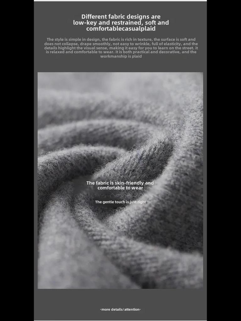 Men's 100% Wool Zipper Cardigan - 2024 Autumn/Winter Double-Sided Thick Jacket