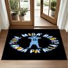Lionel Messi Design Crystal Velvet Rug Soft Decorative Mat for Bedroom Entrance