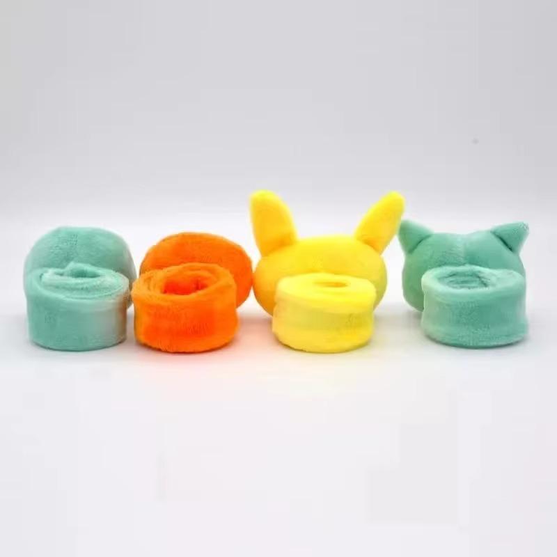 Series Plush Wristband Bracelet Anime Figure Pikachu Bulbasaur Cute Soft Stuffed Toys Children Partys Supplies Gifts