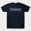 Asian Size Men Black Print T-shirt Vintage Technics 80S No-Cut Heat Transfer Print Cotton Tshirt