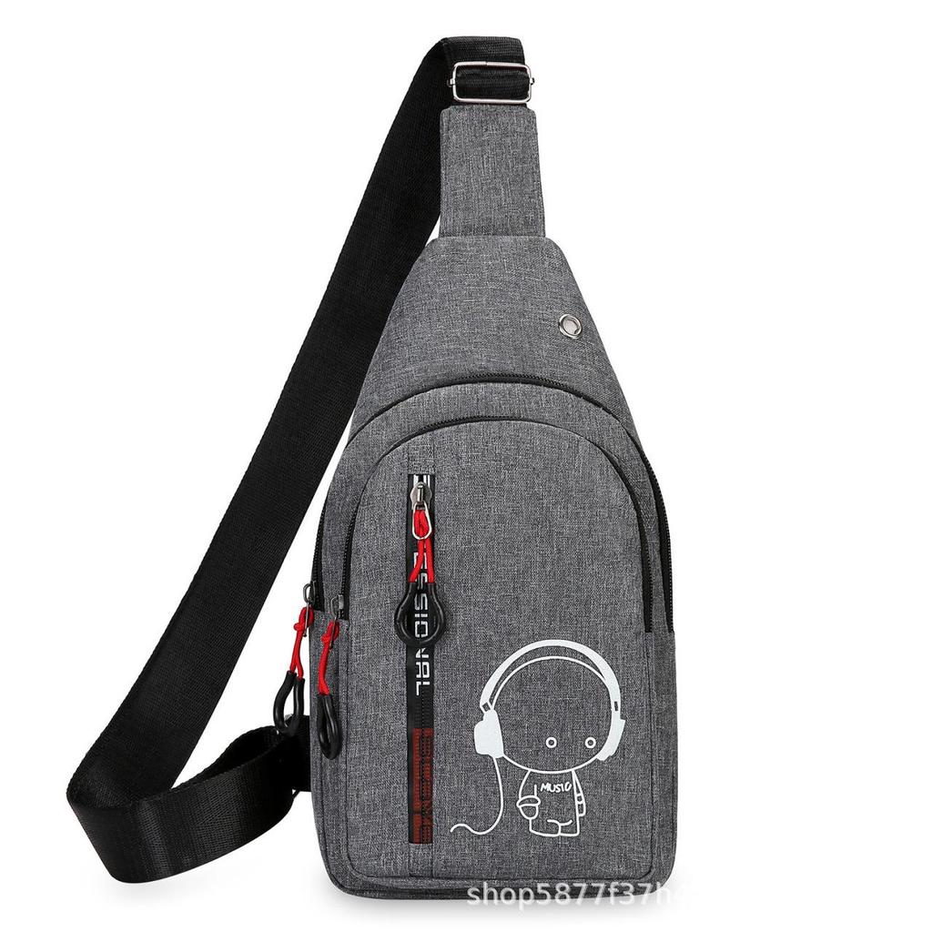 Men's Luminous Multi-Layer Crossbody Chest Bag - Casual Outdoor Backpack 2025 New Fashion