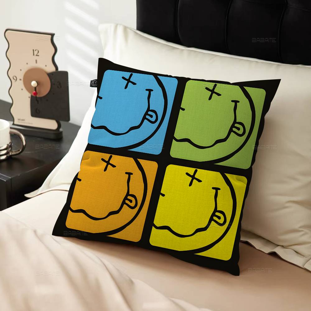 Band N-Nirvana Personalized picture text home decorative pillows Household Gifts 45x45cm