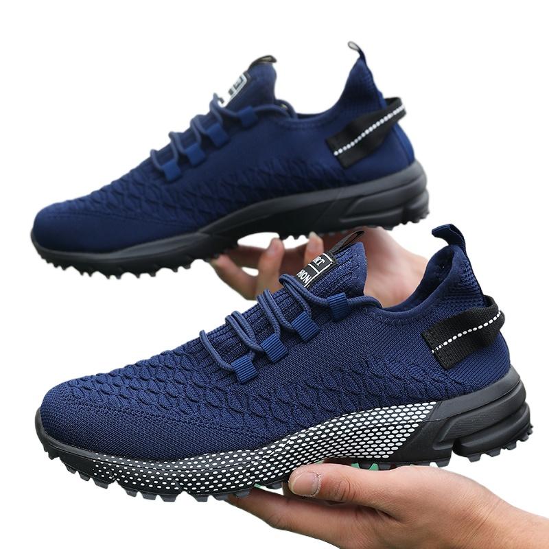 

Men s Breathable Mesh Sneakers Lightweight Outdoor Mesh Running Casual Footwear Chic Geometric Printed Net Men s Cross Trainers 39