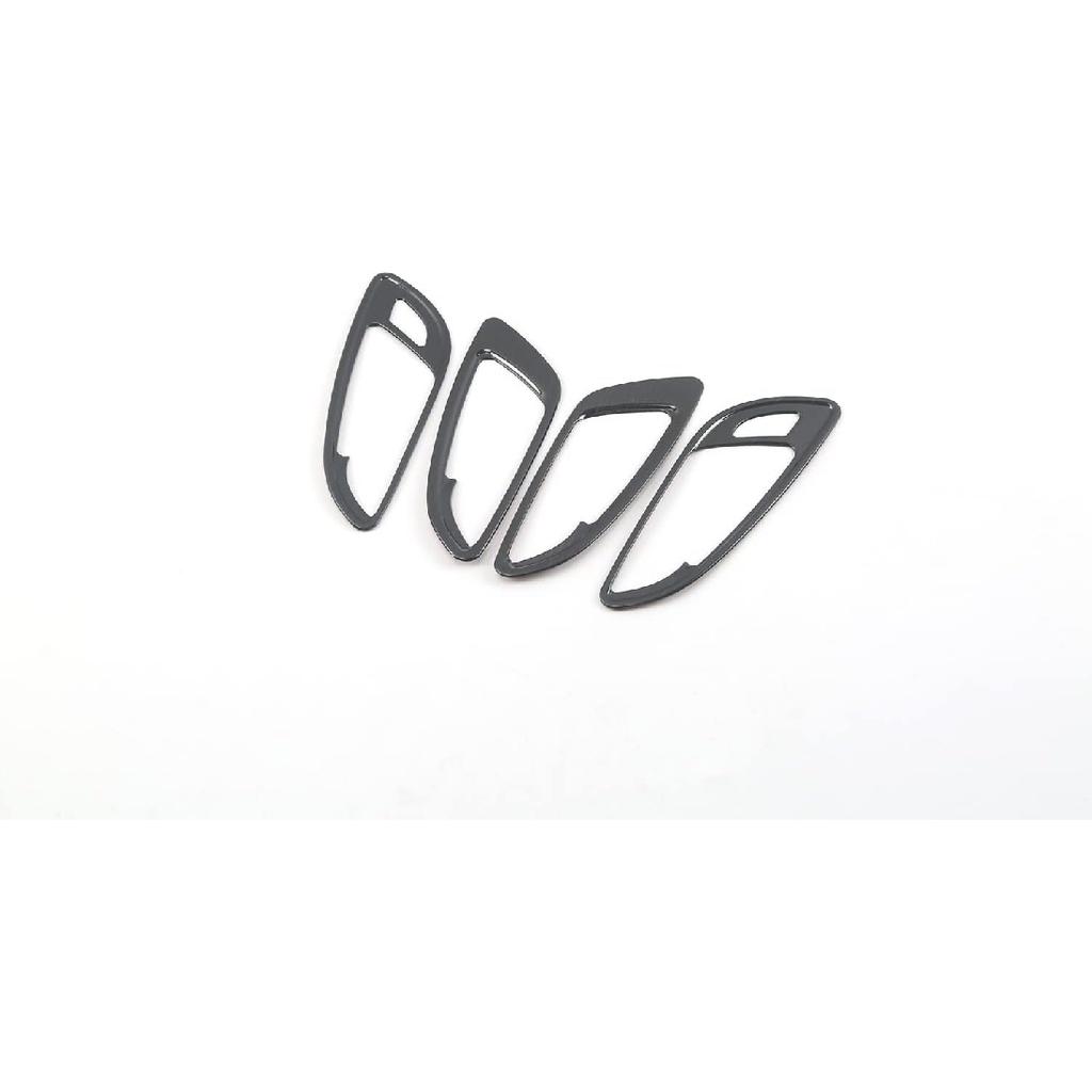 TEGENT für Chevrolet Equinox 2018-2022 Innen Türgriff Schale Rahmen Abdeckung Zierleiste Innenraum Dekoration Zubehör(Schwarzes Titan) Edelstahl 4 Stück