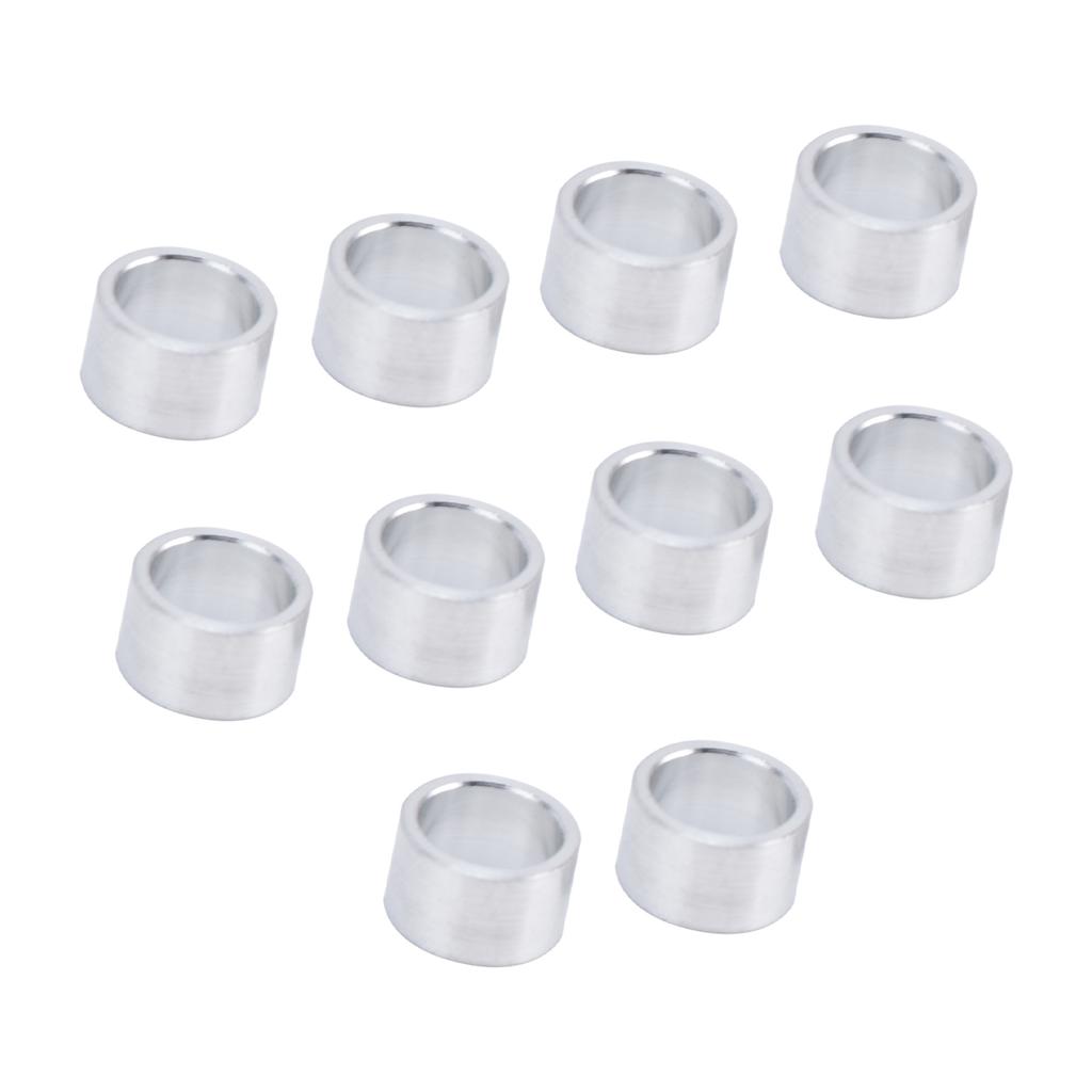 10Pcs Aluminum Alloy Spacer Round Unthreaded Standoff Support Fittings Outer Diameter 10mm6mm