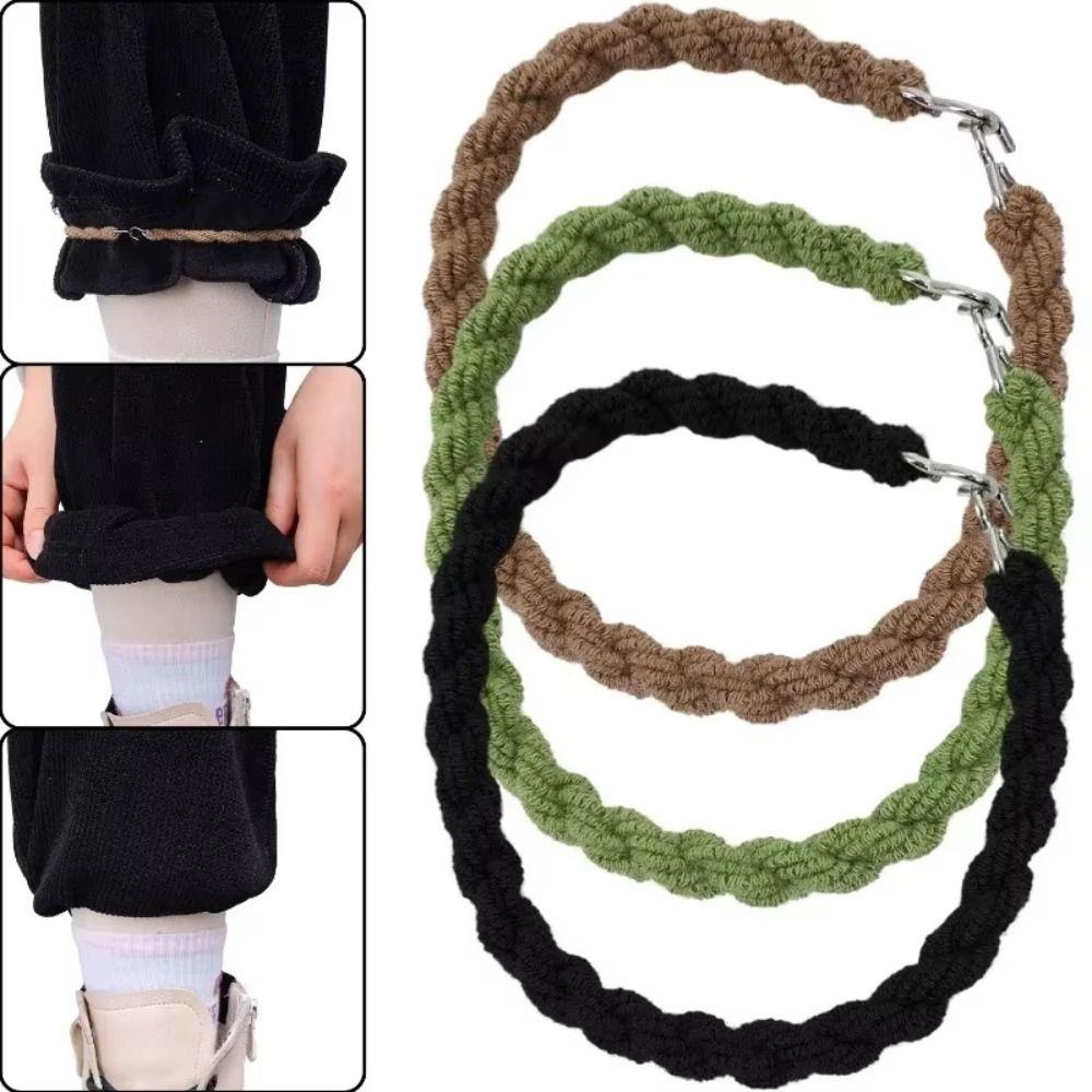 2Pcs Black Green Khaki Leggings Elastic Rope 18cm Riding Boot Rubber Band Outdoor Hiking