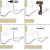 Wall Mount Garden Hose Holder Stand Water Hose Reel Heavy Duty Storage Rack  1pcs