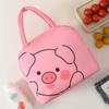 Cartoon Animals Pattern Thermal Lunch Bags Waterproof Lunch Box Handbag Tote Lunchbox Bag  Children