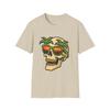 Unisex Softstyle T-Shirt Westküsten-Totenkopf-Sonnenbrille Autobahn-Sonnenuntergang
