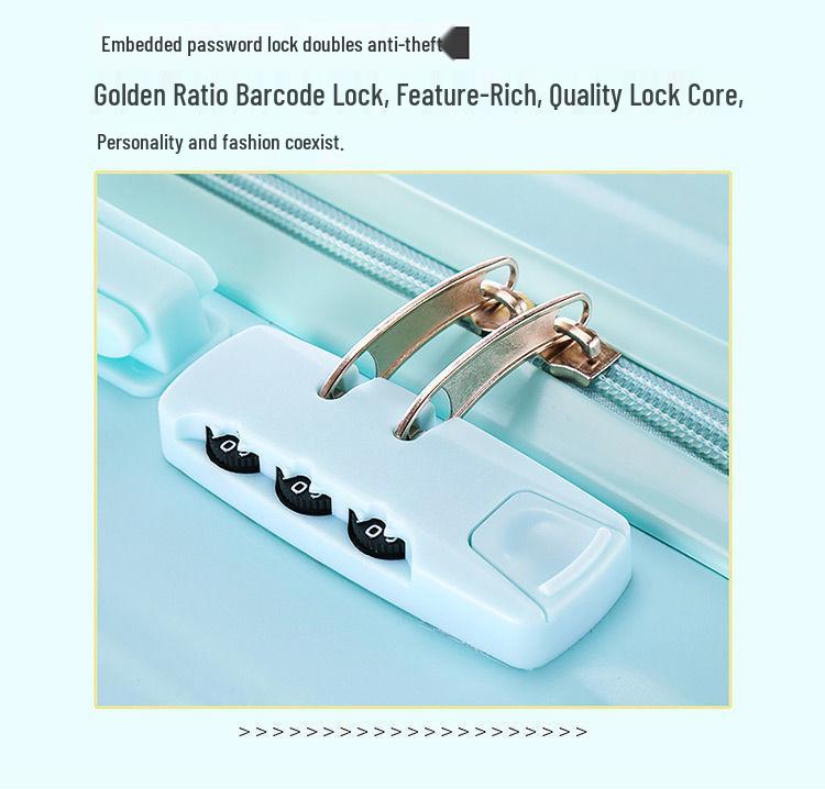 Compact High-Capacity Suitcase with Combination Lock for Men and Women