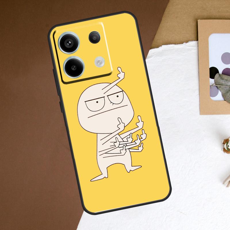 Funny Middle Finger Memes Case For Xiaomi Redmi Note 14 Pro 13 12 11 10 15 Pro Plus Redmi 15 14C 13C 10C 12C 15C Cover