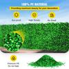 Artificial Boxwood Panel UV 4pcs Boxwood Hedge Wall Panels Artificial Grass Backdrop Wall 24X16" 4 cm Green Grass Wall Fake Hedge for Decor Privacy